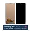Close-up view of genuine Samsung A52 and A52s LCD screen replacements showcasing intricate components and high-resolution displays. Restore vibrant visuals and flawless touch functionality for cracked A52/A52s screens in the UK.