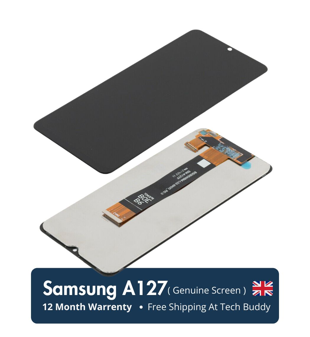 Official Samsung Galaxy A127 Screen Replacement Part (UK) - Perfect Compatibility & Unmatched Quality for Flawless Performance.