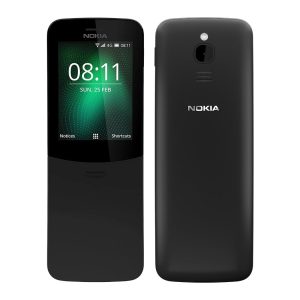 Nokia 8110 4G Black (UK) - Unlocked keypad phone with 4G, WhatsApp, essential apps, 2MP camera & durable build quality.
