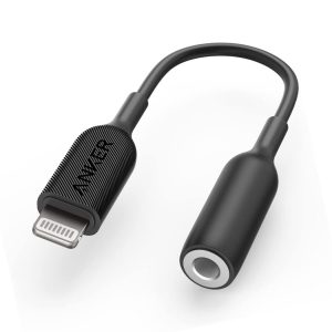 Crystal-Clear Audio on the Go: Anker Lightning to 3.5mm Audio Adapter connects your iPhone/iPad to headphones in your car for uninterrupted music enjoyment during commutes (MFi Certified).
