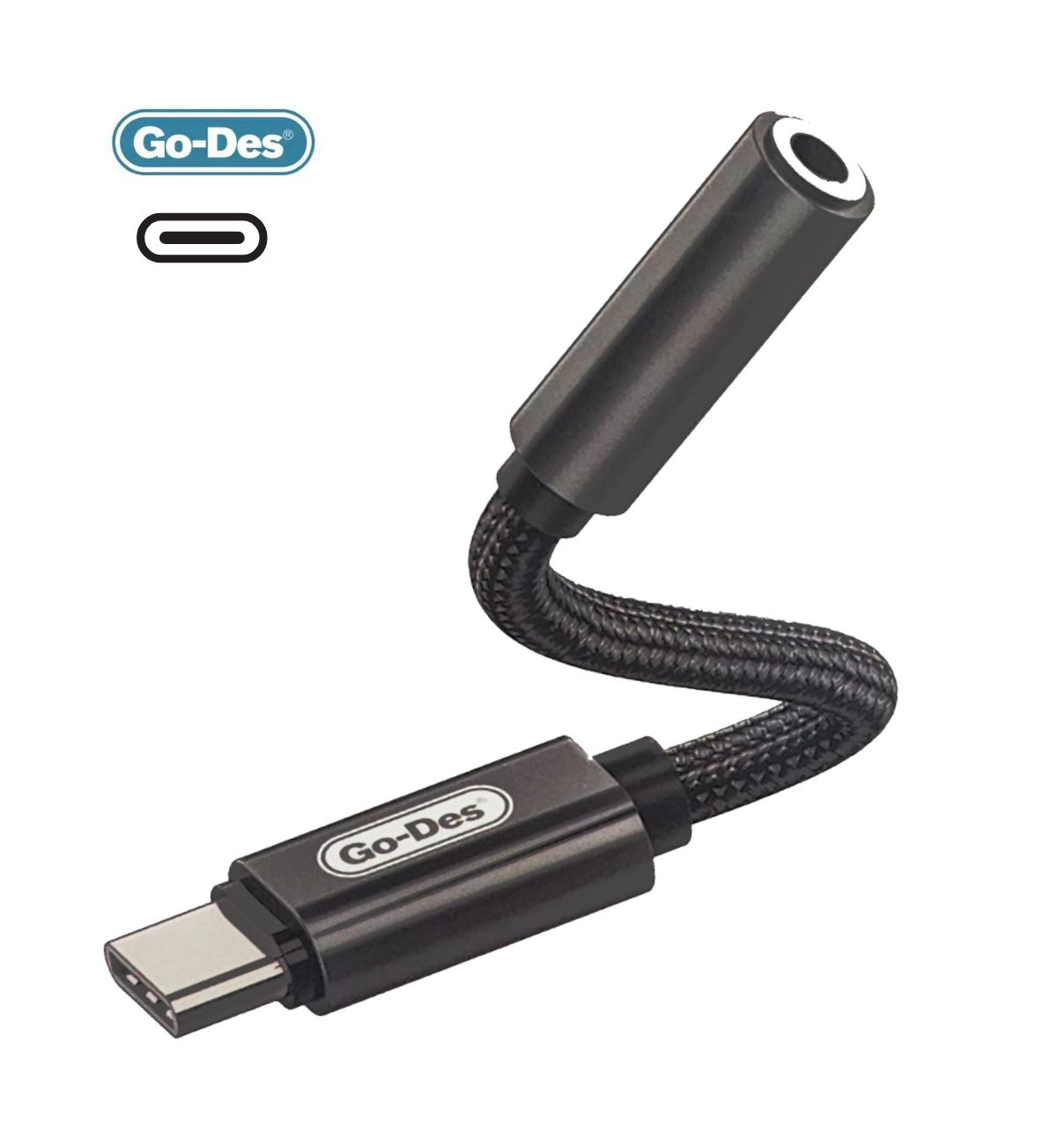 Go-Des USB C to Audio Adapter 3.5mm This adapter allows you to connect your USB-C device to headphones or other audio devices with a standard 3.5mm jack.