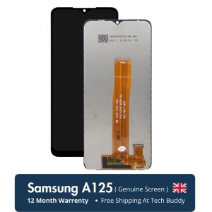 Restore Your Samsung Galaxy A125 with Samsung Galaxy A125 Screen Replacement (UK). Repair cracked screens & maintain flawless functionality. Genuine Samsung Part.