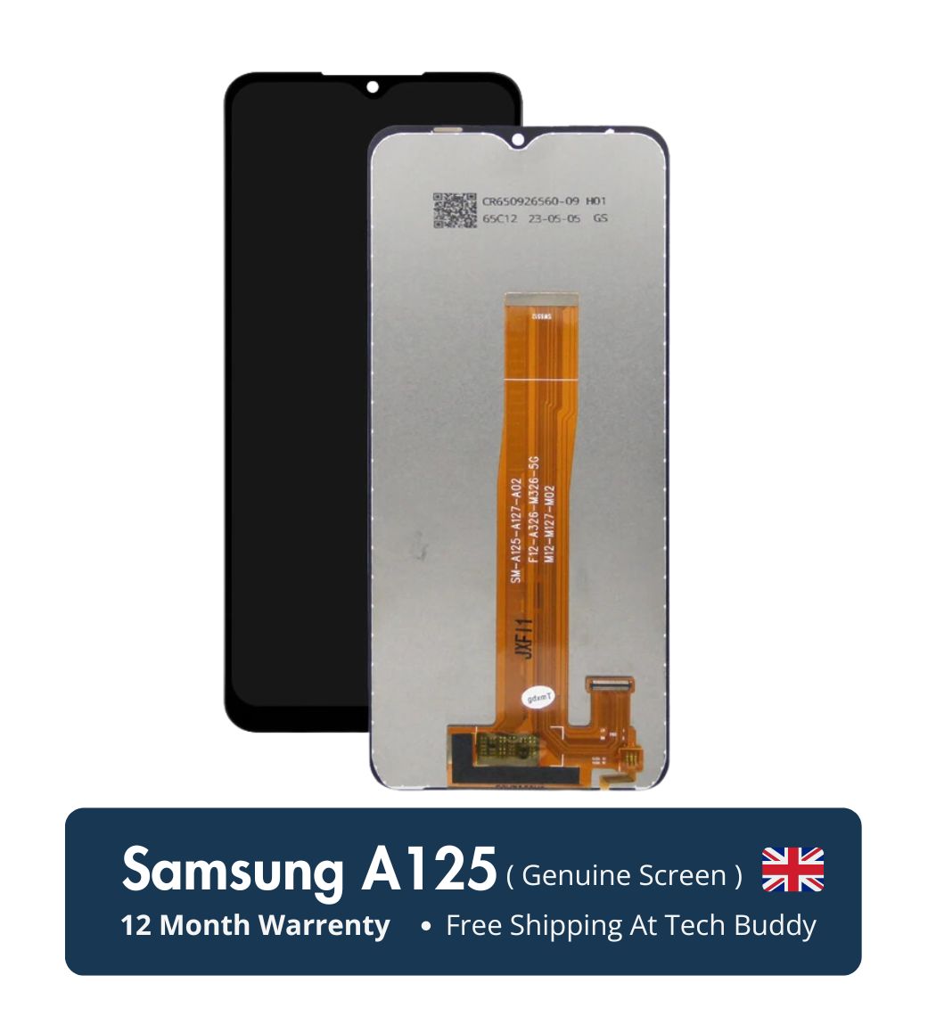 Restore Your Samsung Galaxy A125 with Samsung Galaxy A125 Screen Replacement (UK). Repair cracked screens & maintain flawless functionality. Genuine Samsung Part.